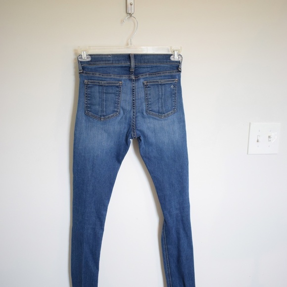 Rag & Bone High Rise Skinny Jeans - Picture 2 of 7